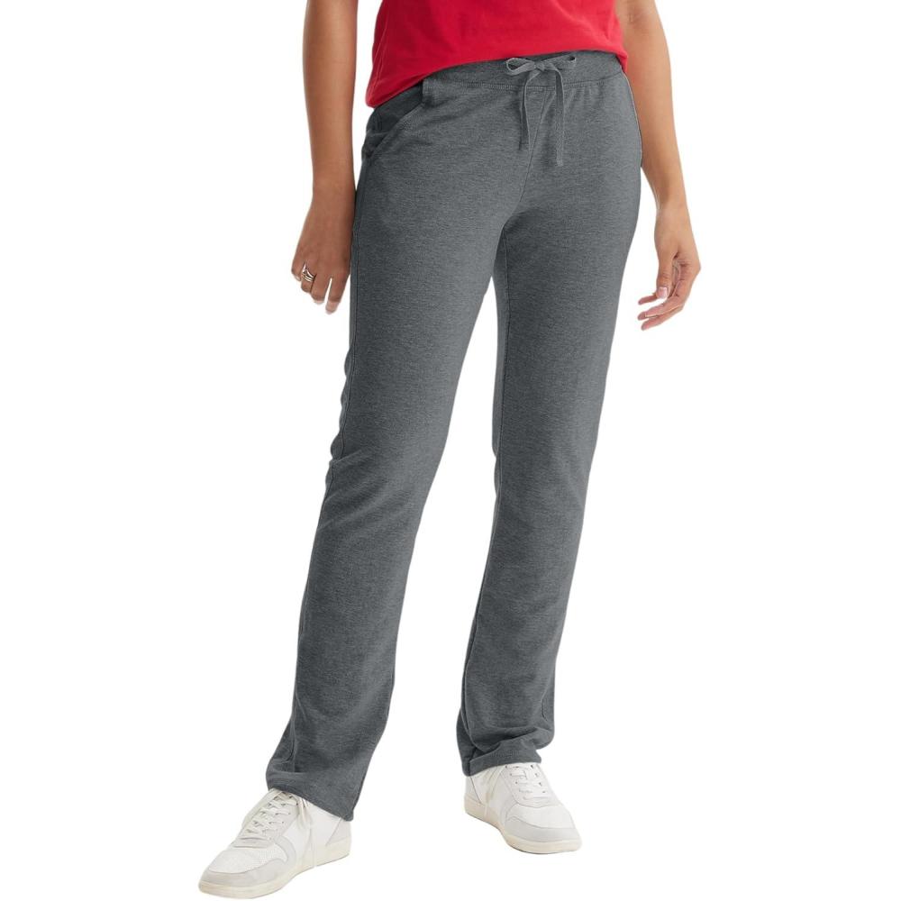 imageHanes Womens French Terry Pant with PocketsCharcoal Heather