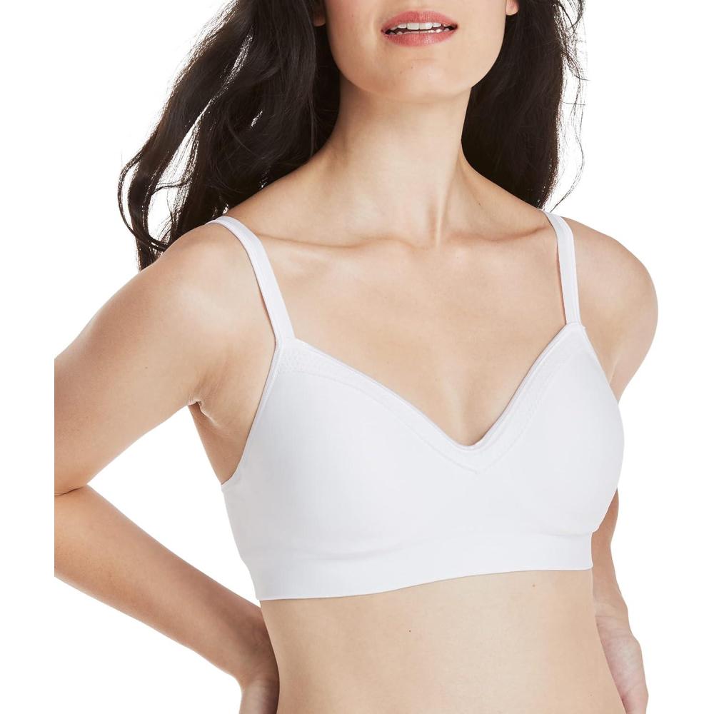 imageHanes Womens SmoothTec ComfortFlex Fit Wirefree Bra MHG199White