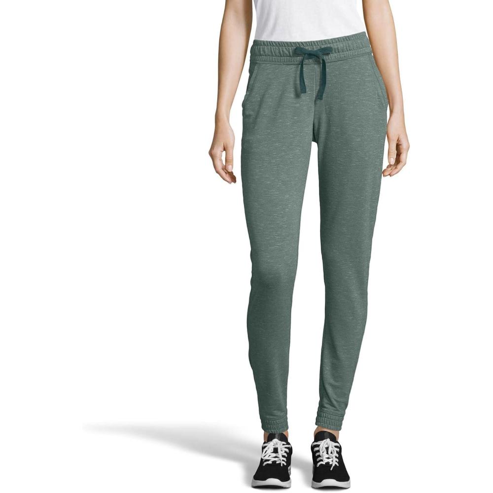 imageHanes Womens Triblend French Terry Jogger with PocketsJuniper Blue Heather