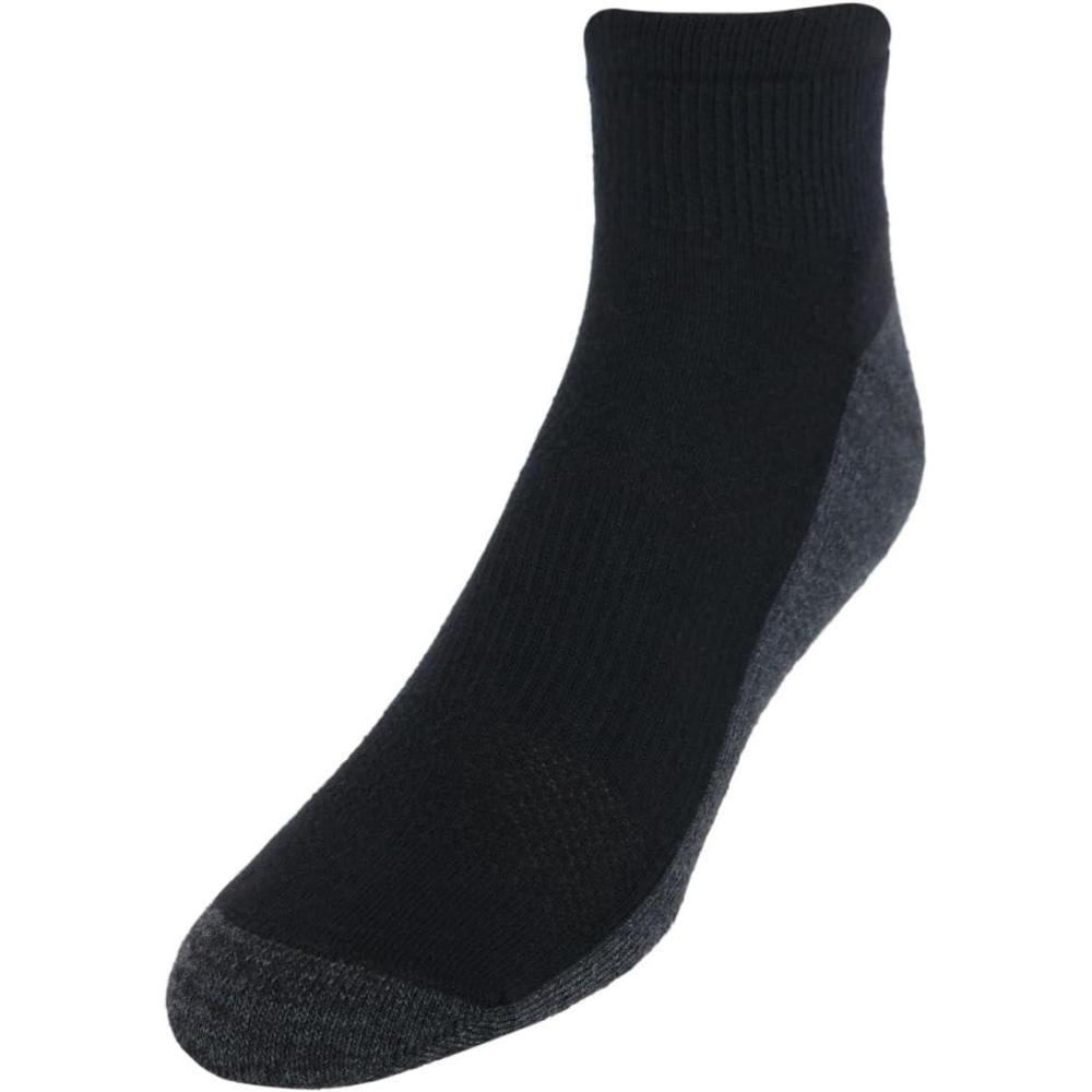 imageHanes mens Socks Xtemp Cushioned Ankle Socks 12packBlack 12 Pack