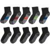 Ankle - Black/Grey Bottom - 10 Pack