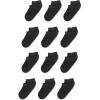No Show - Black - 12 Pack