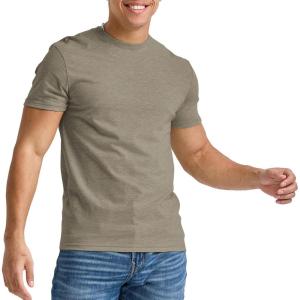 Hanes Mens Originals Lightweight T-Shirt, Crewneck T-Shirts for Men, Tri-Blend Tee, Available in Tall(Oregano Pe Heather)