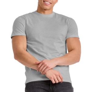 Hanes Mens Originals Lightweight T-Shirt, Crewneck T-Shirts for Men, Tri-Blend Tee, Available in Tall(Silverstone Pe Heather)