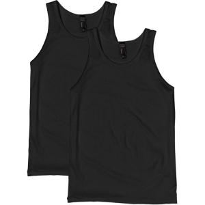 Hanes Men’s Performance Tank, X-Temp Moisture-Wicking Tank Top, Solid Colors, 2-Pack(Black)