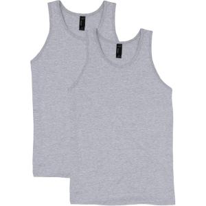 Hanes Men’s Performance Tank, X-Temp Moisture-Wicking Tank Top, Solid Colors, 2-Pack(Light Steel)