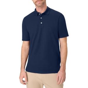 Hanes Men’s Short Sleeve X-Temp Performance Polo(Navy)