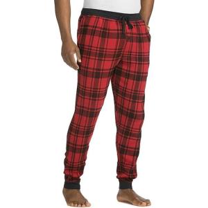Hanes Men’s Waffle Knit Jogger Pant Sleepwear(Red)