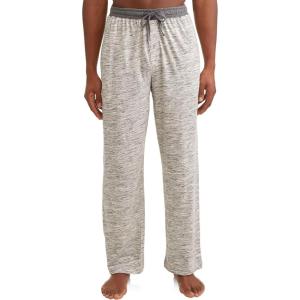 Hanes Men’s X-Temp Jersey Cotton Pajama Pants, Loungewear with Pockets, Extended Sizes(Oatmeal)