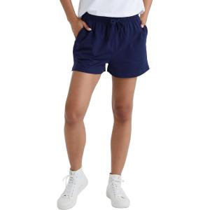 Hanes Originals, Cotton Jersey, Gym Shorts for Women, 2.5″, Plus(Athletic Navy)