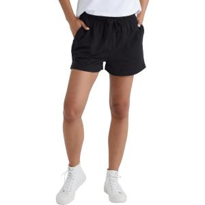 Hanes Originals, Cotton Jersey, Gym Shorts for Women, 2.5″, Plus(Black)