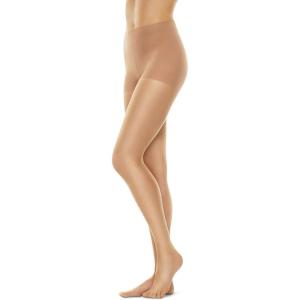 Hanes Perfect Nudes Women’s Ultra Sheer Flawless Foundation Finish for Legs, Control Top, Sheer Toe, Run Resistant Pantyhose(Beige)