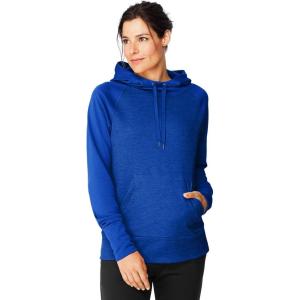 Hanes Sport Women’s Performance Fleece Pullover Hoodie(Awesome Blue Solid/Awesome Blue Heather)