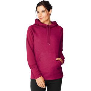 Hanes Sport Women’s Performance Fleece Pullover Hoodie(Fresh Berry Solid/Fresh Berry Heather)