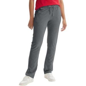 Hanes Women’s French Terry Pant with Pockets(Charcoal Heather)