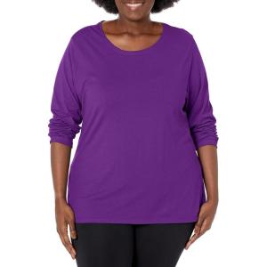 Hanes Womens Just my size Cotton Jersy T shirt(Violet Splendor)