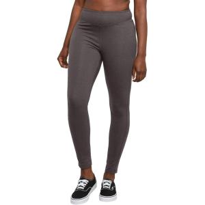 Hanes Women’s Leggings, Ankle-Length Leggings for Women, Stretch Cotton-Spandex Leggings, High Waist, 27″(Charcoal Heather)