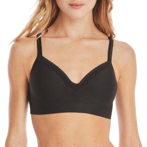 Hanes Women’s SmoothTec ComfortFlex Fit Wirefree Bra MHG199(Black)