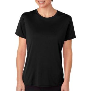 Hanes Women’s Sport Performance T-Shirt, Cool Dri Short Sleeve Tee, Moisture Wicking(Black)
