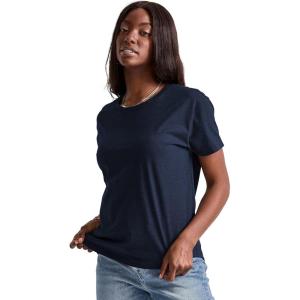 Hanes Women’s Tri-Blend Relaxed Fit T-Shirt, Oversized Lightweight Tee, Available in Plus Size(Athletic Navy Pe Heather)