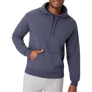 Hanes mens Originals Fleece Hoodie, Garment Dyed Hooded Sweatshirt, Unisex Fleece Pullover(Anchor Slate)
