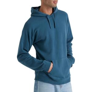 Hanes mens Originals Fleece Hoodie, Garment Dyed Hooded Sweatshirt, Unisex Fleece Pullover(Metallic Teal)