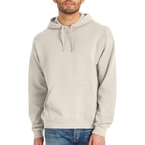 Hanes mens Originals Fleece Hoodie, Garment Dyed Hooded Sweatshirt, Unisex Fleece Pullover(Parchment)