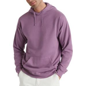 Hanes mens Originals Fleece Hoodie, Garment Dyed Hooded Sweatshirt, Unisex Fleece Pullover(Purple Plum Raisin)