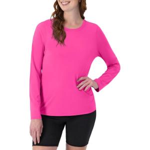 Hanes womens Sport Cool Dri Performance T-shirt, Short Or Long Sleeve(Wow Pink – 1 Pack)