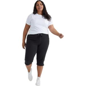 Just My Size Women’s Sweatspants, French Terry Capris with Pockets, JMS Women’s Capri Pocket Sweatpants(Black)