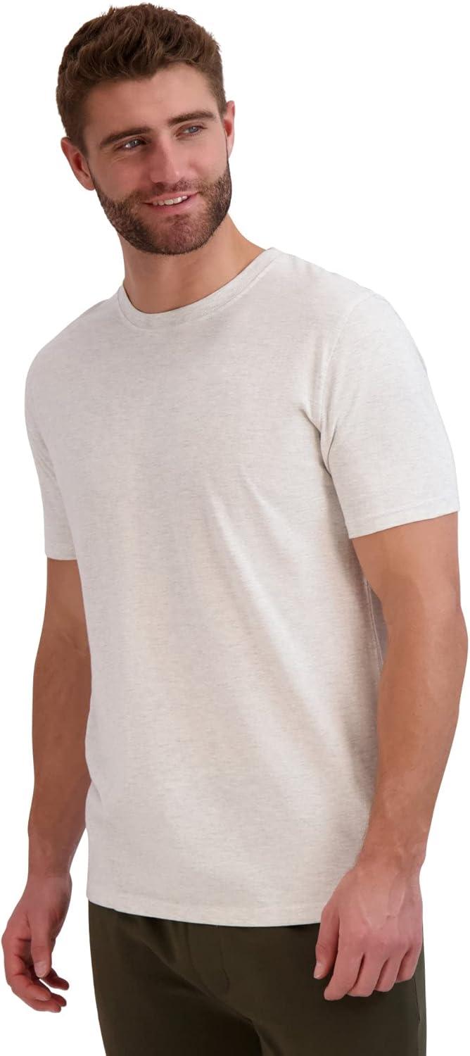 imageHanes Mens Terry Cloth Jogger Set Pajama Sleep SetOat HeatherForest Night