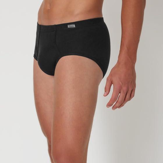imageHanes Mens Underwear Brief Pack Midrise Cotton Briefs Moisturewicking Underwear for Men 12packBlack