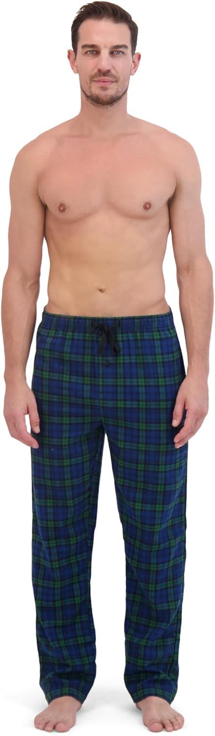 imageHanes Ultimate Mens Flannel PantGreen Plaid