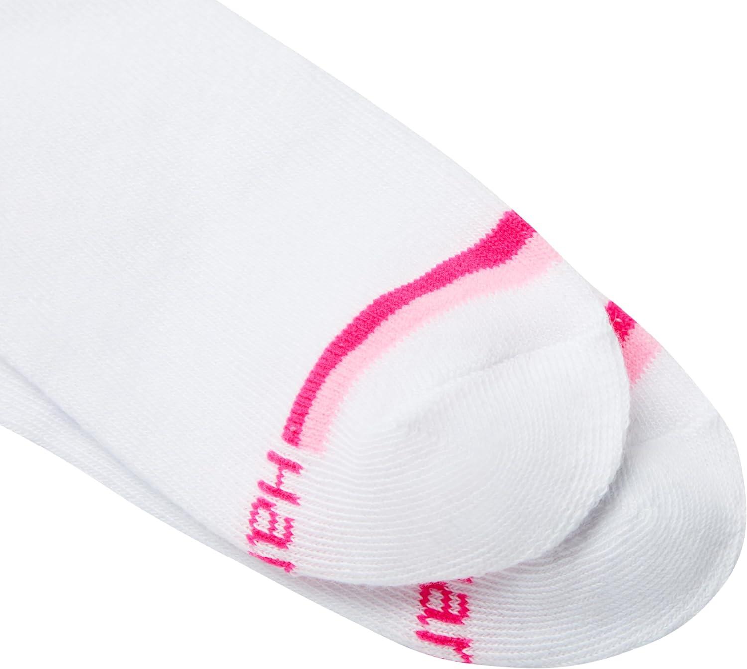 imageHanes girls Socks Fashion Patterned Soft Socks No Show Ankle and Crew 12pair PacksCrew PinkBlueGrey