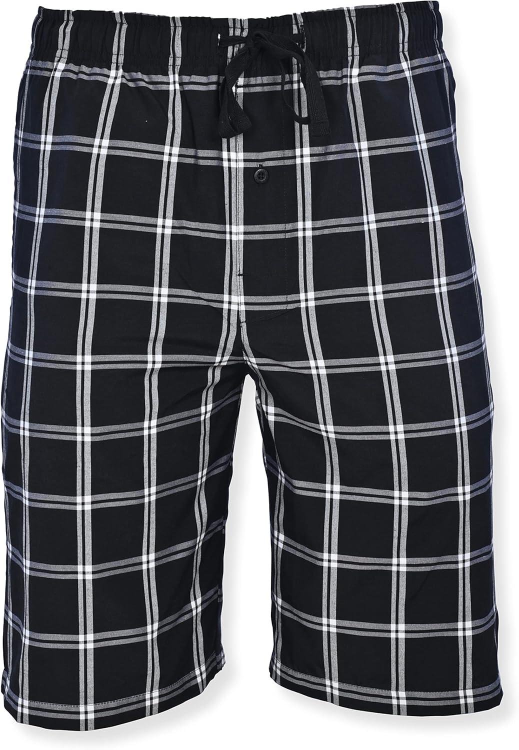 imageHanes mens 2pack Woven Pajama ShortBlackBlack