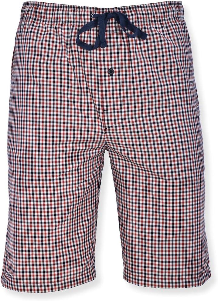 imageHanes mens 2pack Woven Pajama ShortRedNavy