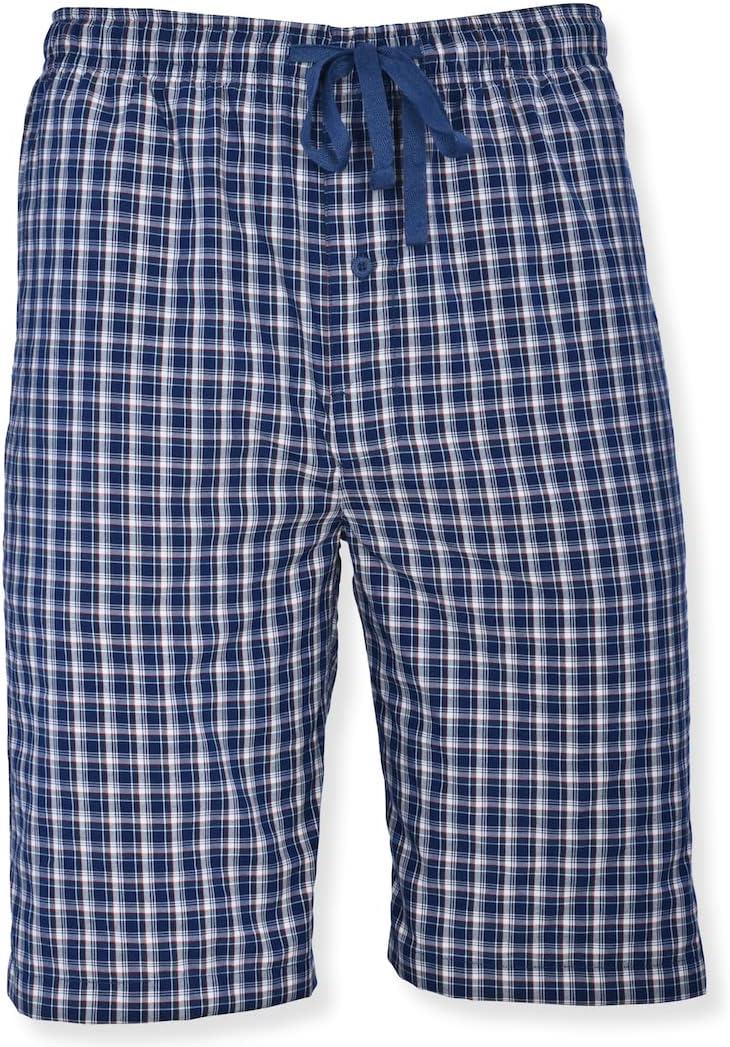 imageHanes mens 2pack Woven Pajama ShortRedNavy