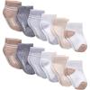 White  Heather Grey  Heather Blue  Brown  Khaki - 12 Pack